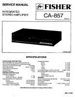 Fisher CA-857 - Service Manual 